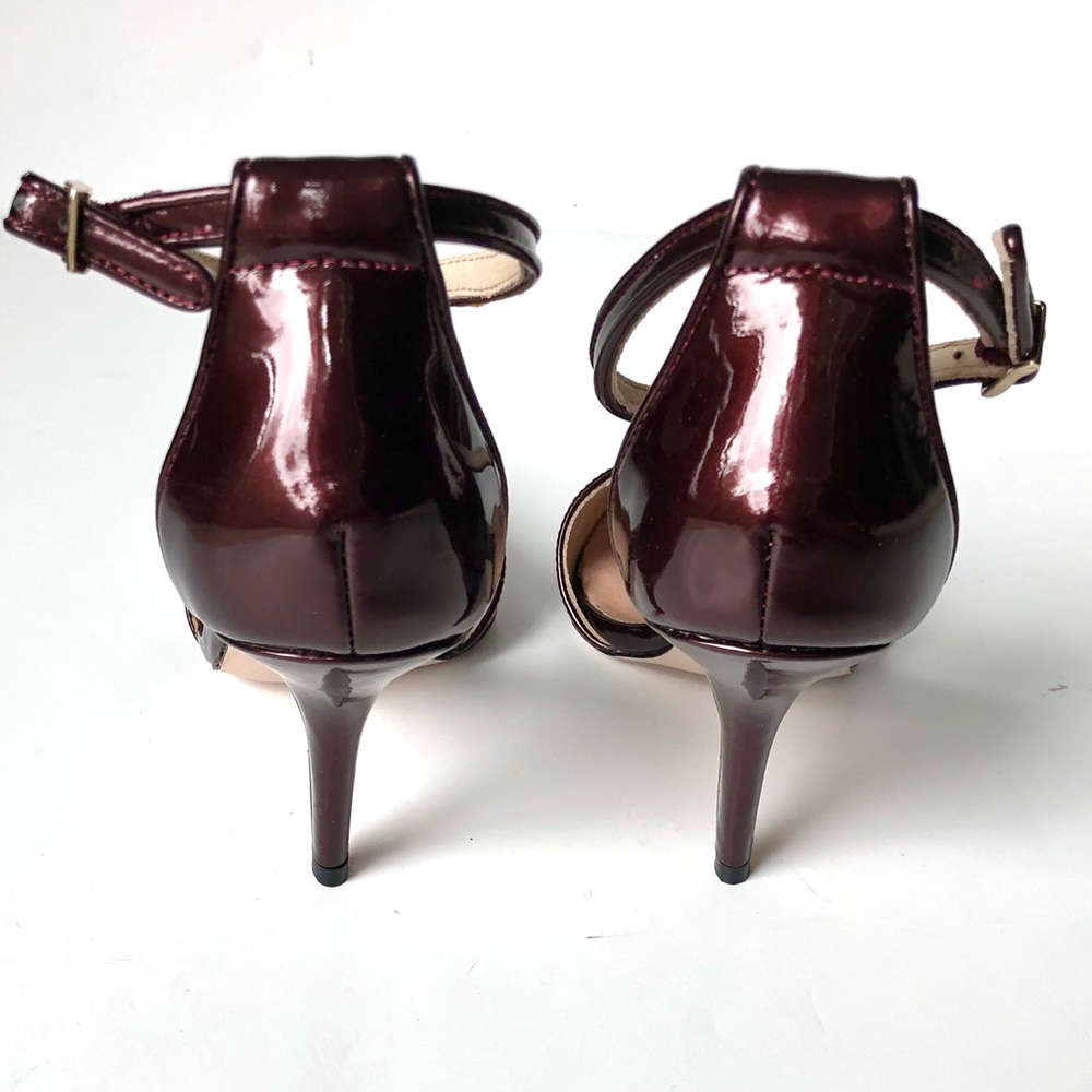 Maiden Lane Ella T-Strap Pointed Toe Heels - Picture 7 of 10